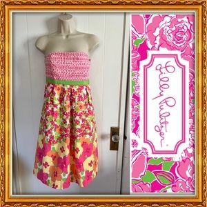 EUC | Lilly Pulitzer Strapless Floral Dress!!
